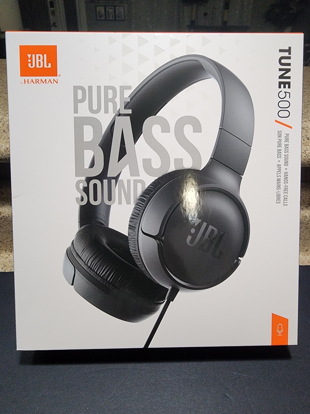 JBL Tune 500 Wired 3.5mm Jack Comfort On-Ear Headphones Pure Bass Sound NEW NIB